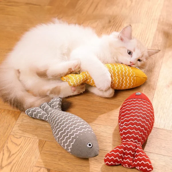 Interactive Fish Toys for Indoor Cats