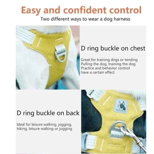 Pet Dog Harness, Adjustable Reflective Dog Chest Strap Vest