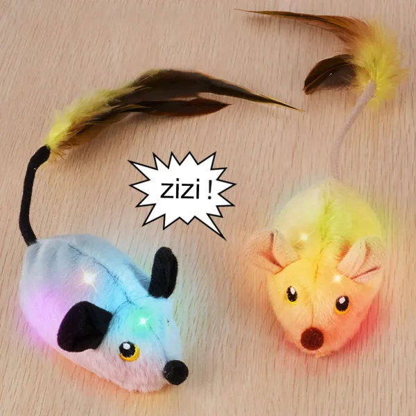 Interactive Cat Toy, Rechargeable Moving Mouse