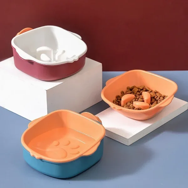 Pet Double-layer Food, Water Bow