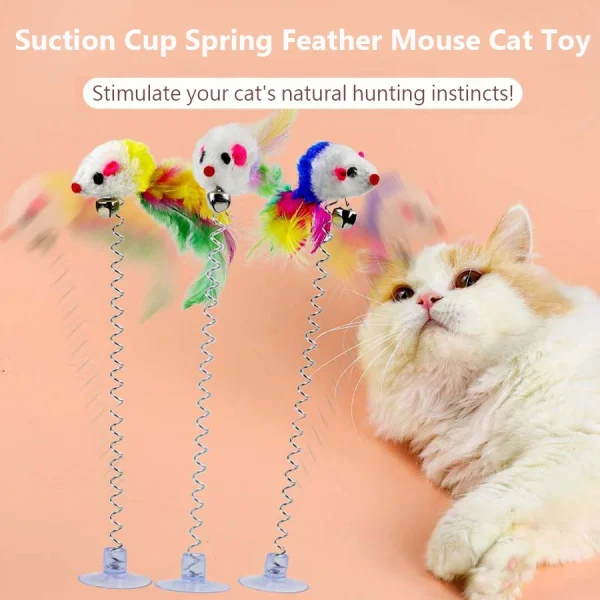 Swinging Mouse Toy with Bell Sound