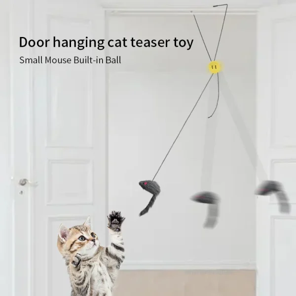 Interactive Cat Toy, Hanging Clip Door