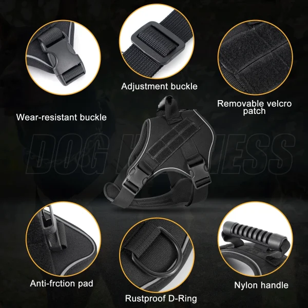 Tactical Dog Harness, Doberman Training Vest