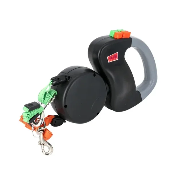 2 Color Retractable Dual Double Pet Leash