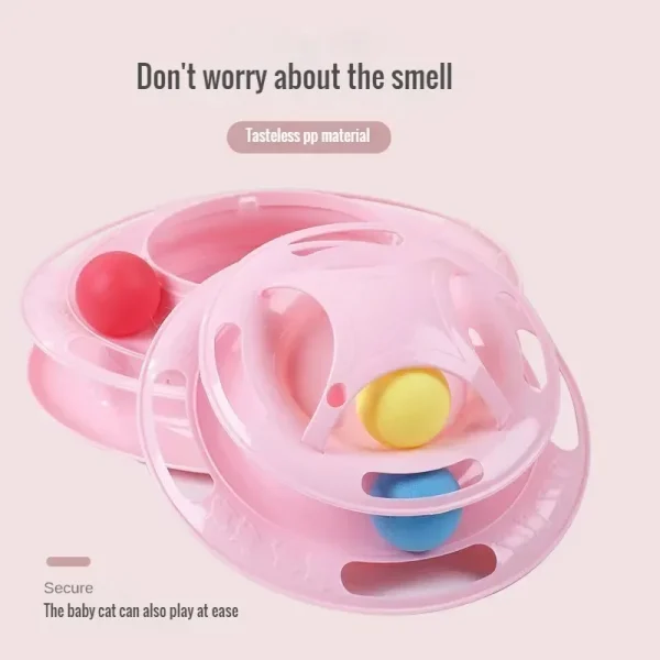 Intelligent Triple Play Disc Cat Toy