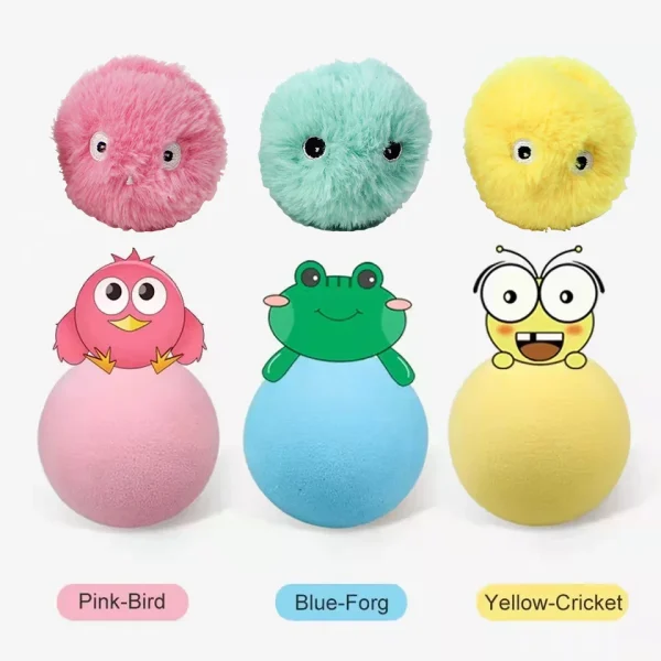 Interactive Ball, Plush Electric Catnip Training Toy