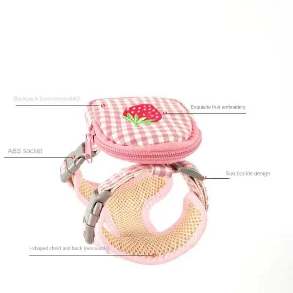 Cat Harness with Backpack, Break Free Breathable Chest Strap