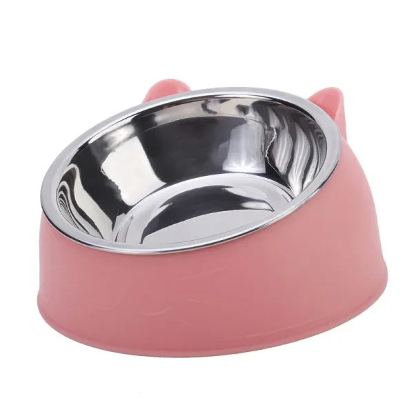 100ML Cat Dog Bowl ,15 Degrees Raised Non Slip Water, Feeder