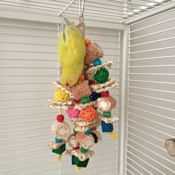 Natural Corn Cob Chew Toys For Small Medium-Sized Macaws, Cockatoos, African Grey Bird