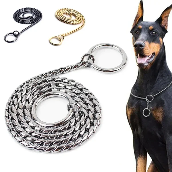 Dog Collar Chain, Copper Pinch Collar P Slip Chain