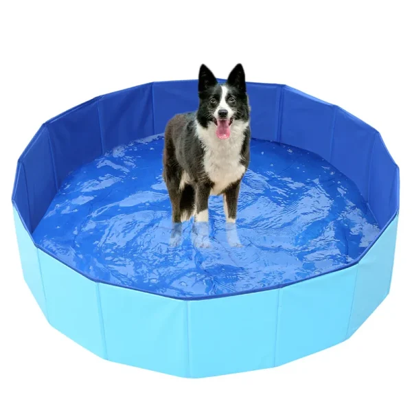 Foldable Cat Pool Water Bath with Starfish Design