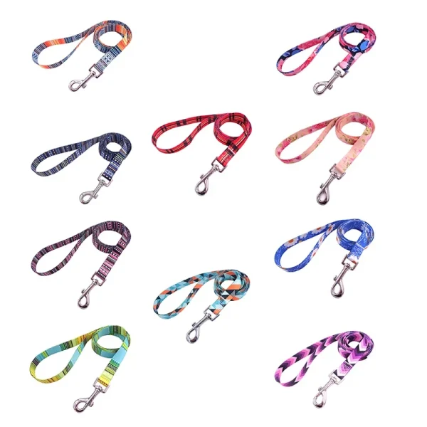 10Styles Pet Leash, High Quality Bohemian Printed