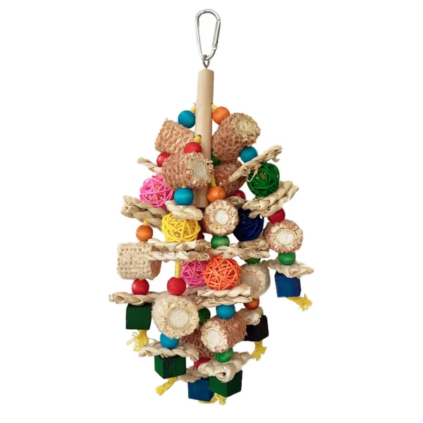 Natural Corn Cob Chew Toys For Small Medium-Sized Macaws, Cockatoos, African Grey Bird