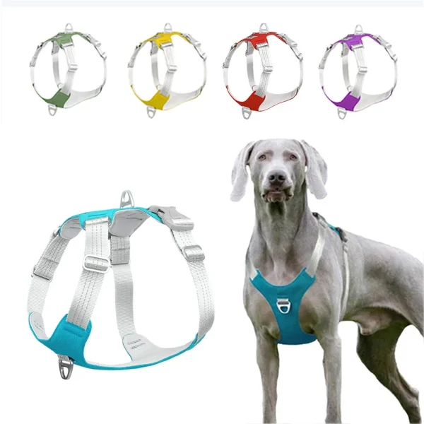 Pet Dog Harness, Adjustable Reflective Dog Chest Strap Vest