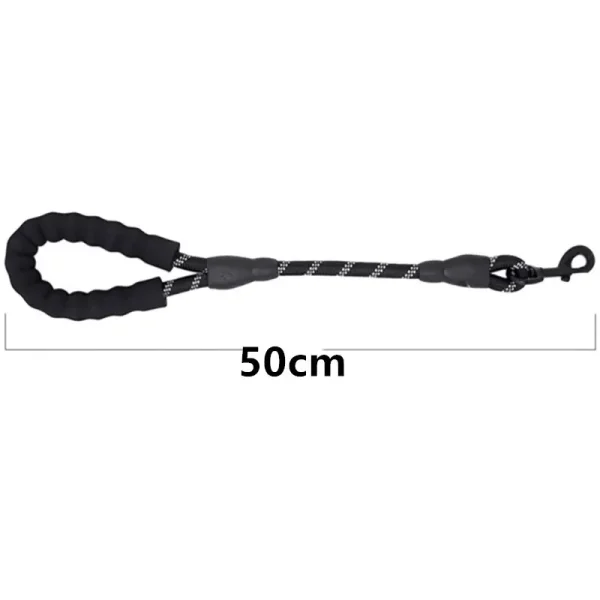 Reflective Short Dog Leash With Comfortable Handle