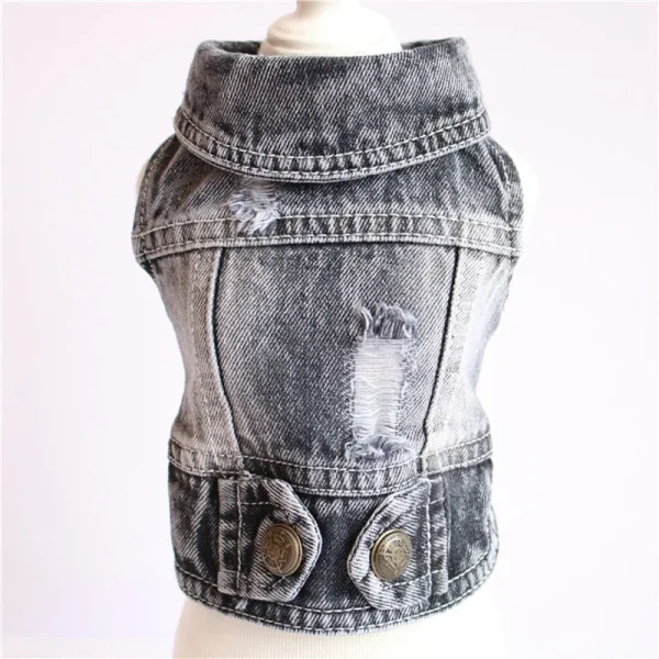 Thin Cool Dog Jeans Jacket for Small, Medium Dogs