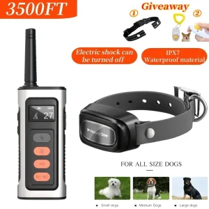 3500FT Digital Dog Training Collar, Bark Deterrents