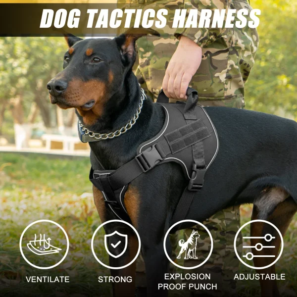 Tactical Dog Harness, Doberman Training Vest