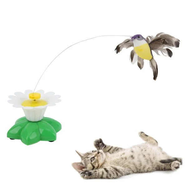 Electric Flying Bird Cat Toy, Lifelike Flying Movement