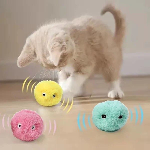 Interactive Ball, Plush Electric Catnip Training Toy