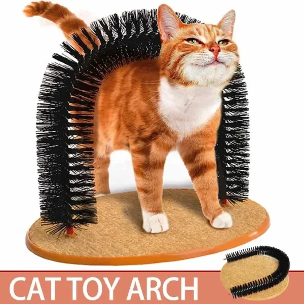 Cat Toy Arch, Self Groome with a Scratching Pad