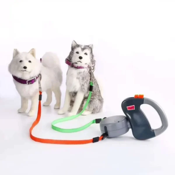 Automatic Retractable Double Leash