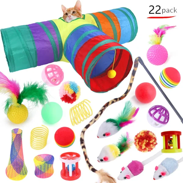 Variety Cat Toys Combination Set - 20 Pieces