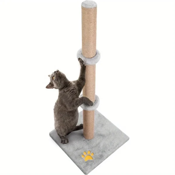 Cat Scratching Post 89cm, Vertical Cat Tree with Carpet Cove