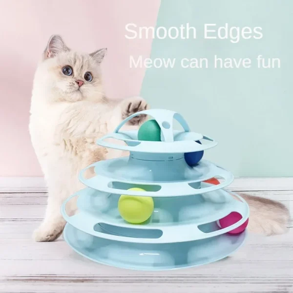 Intelligent Triple Play Disc Cat Toy