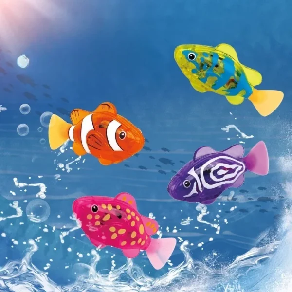 Cat Interactive Electric Fish Toy LED, Light