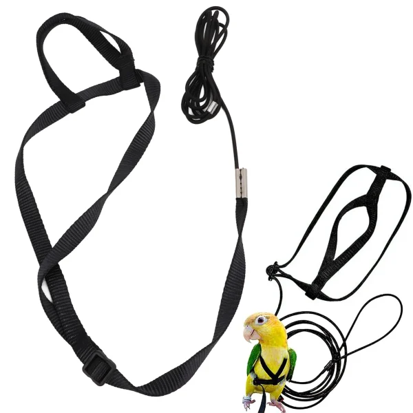 Bird Harness, Ultra Light Adjustable Parrot Flying Rope